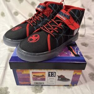 Spider-man Across The Spider Verse Light Up Shoes! New In Box size 13!
